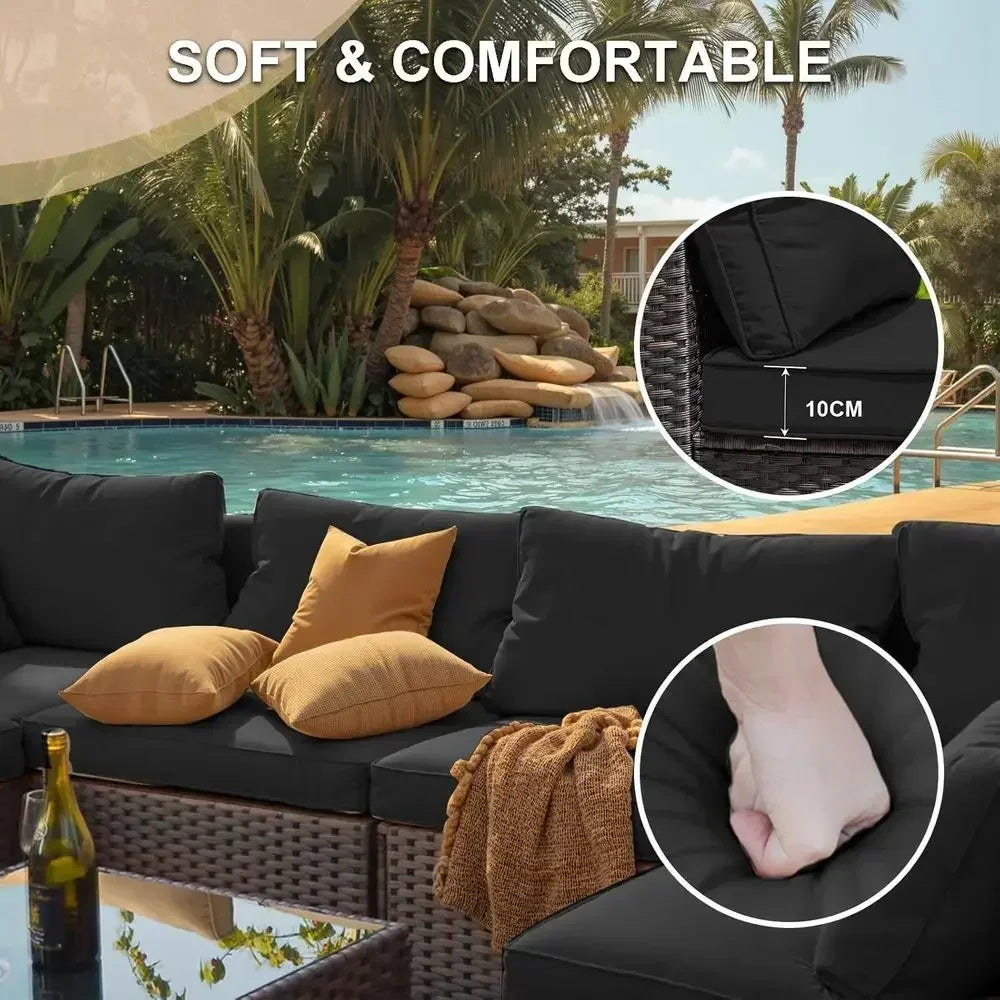 Tivoli 7-Piece Fire Pit Sectional