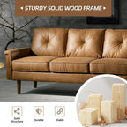 Quincy Leatherette Sofa