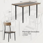 Amalfi 5-Piece Dining Set
