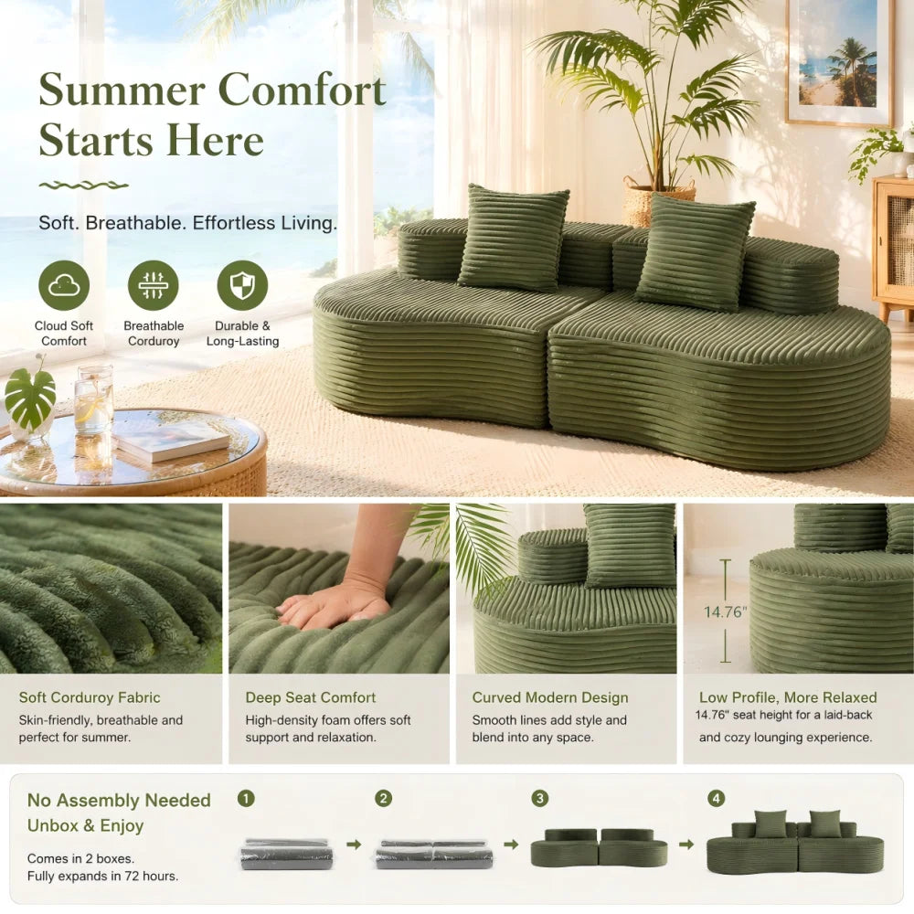 Greer Corduroy Loveseat