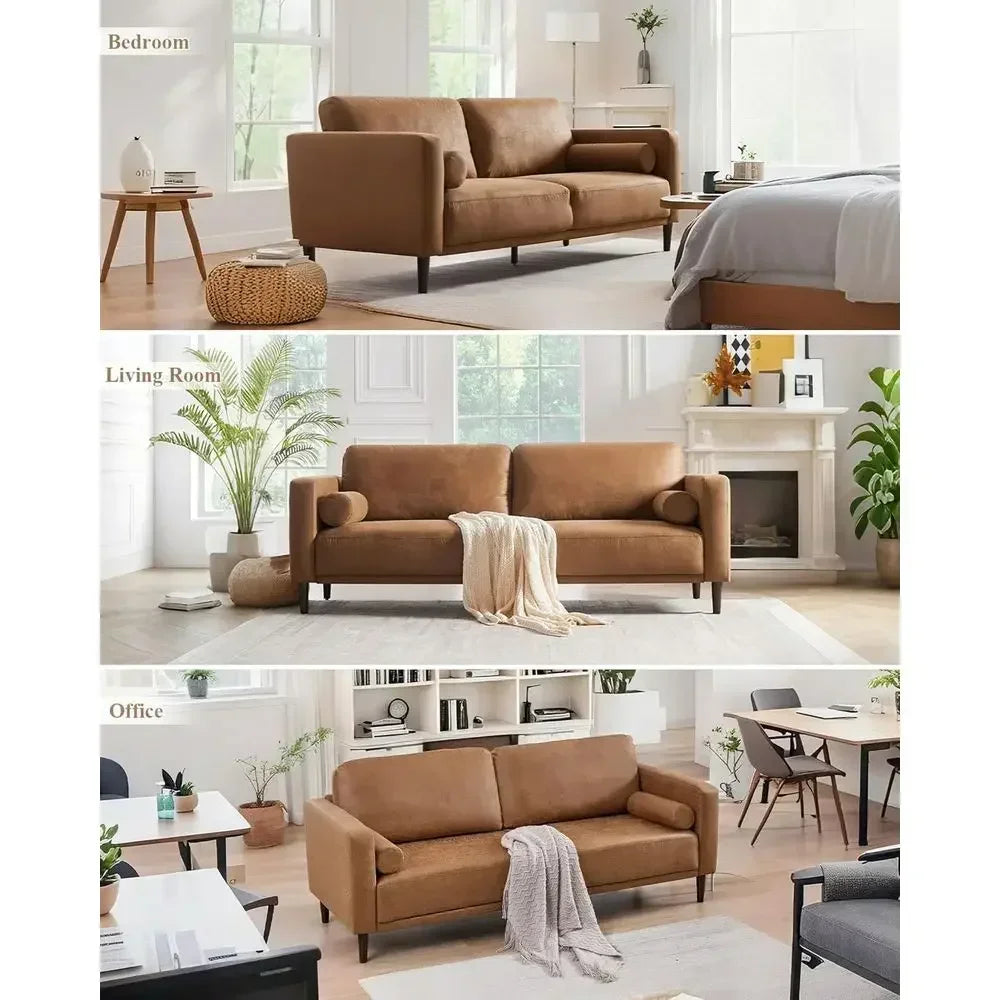 Bellmont Leather-Look Sofa