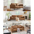 Bellmont Leather-Look Sofa