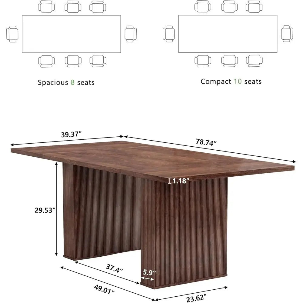 Vera Fluted Dining Table
