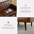 Solene Leather Sleeper Sofa