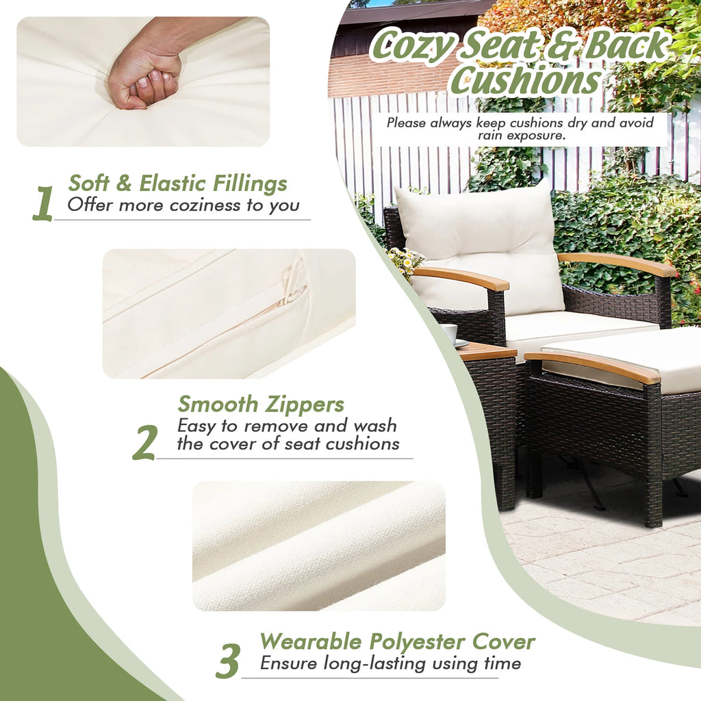 Amalfi 5-Piece Patio Lounge Set