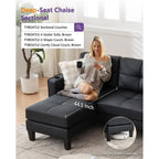 Elysia Black Sectional