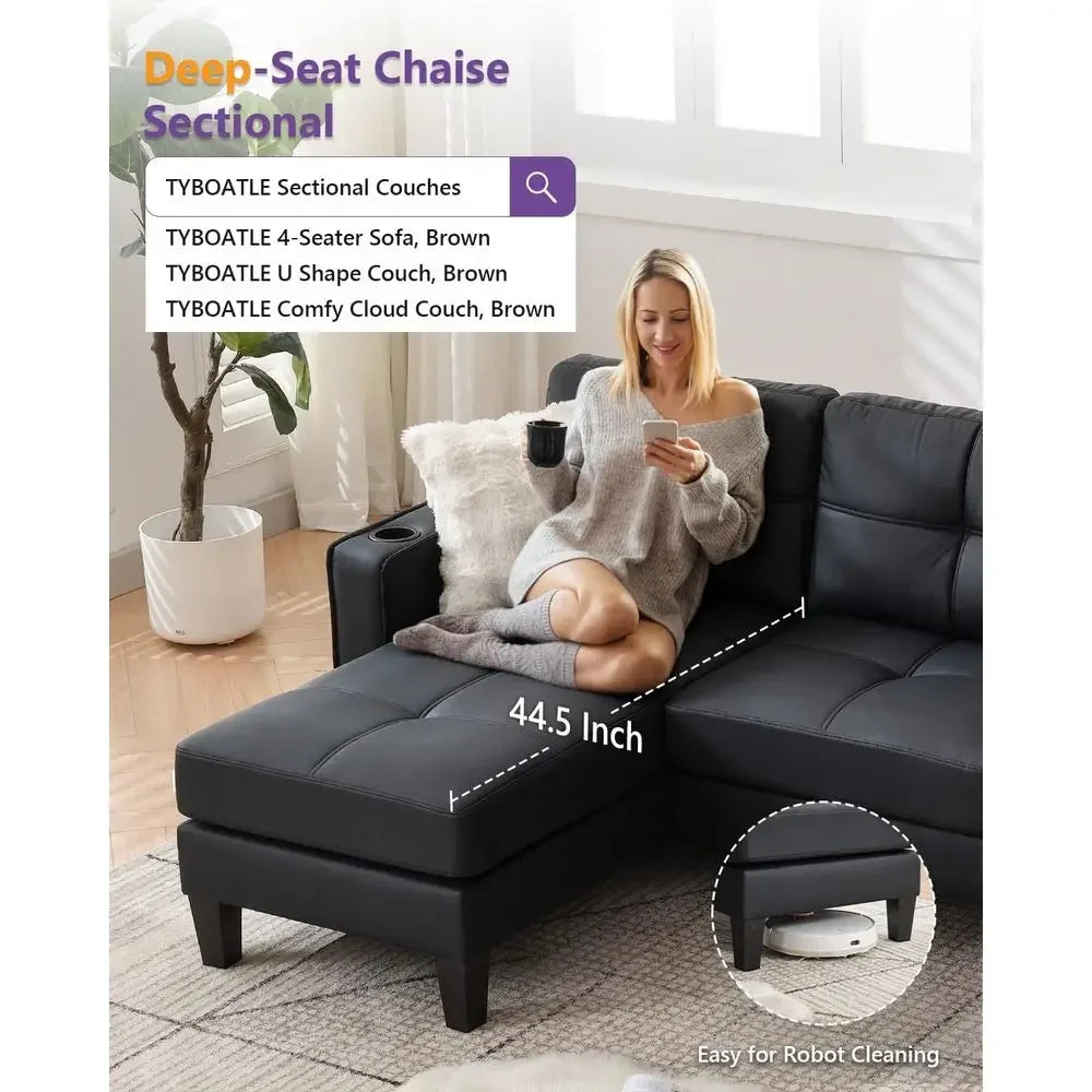 Elysia Black Sectional