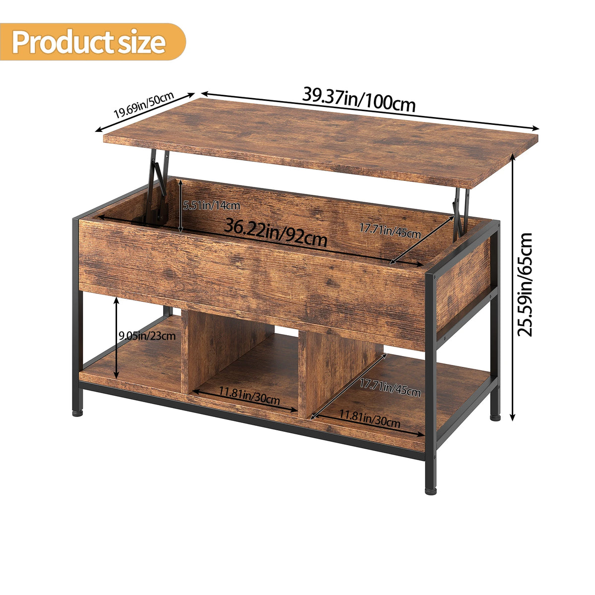 Anya Lift-Top Coffee Table