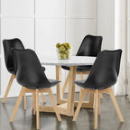 Pia Leather Dining Chairs — Set of 4