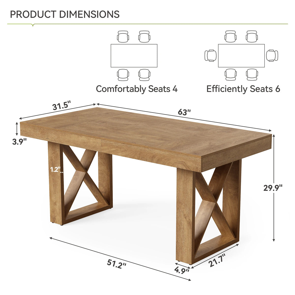 Darcy Farmhouse Dining Table