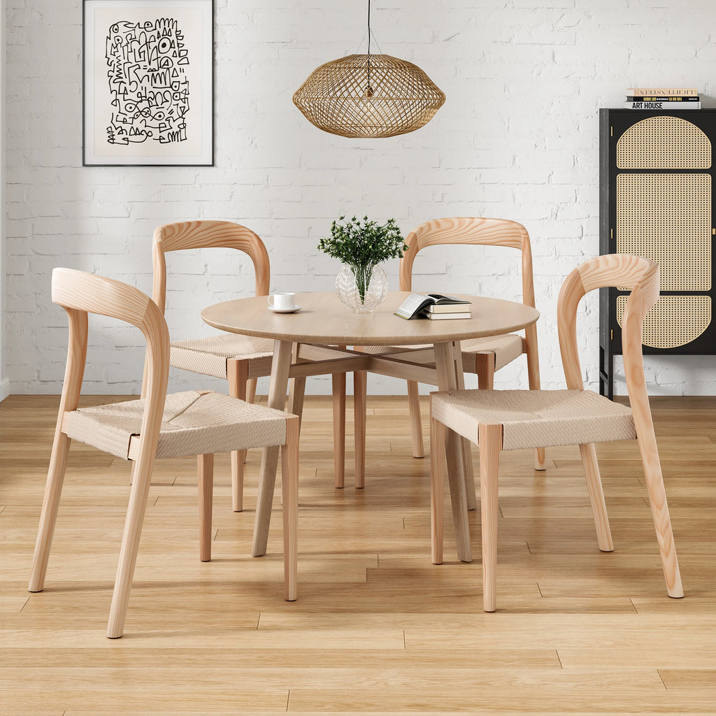 Noelle Ash Wood Dining Chairs — Set of 2