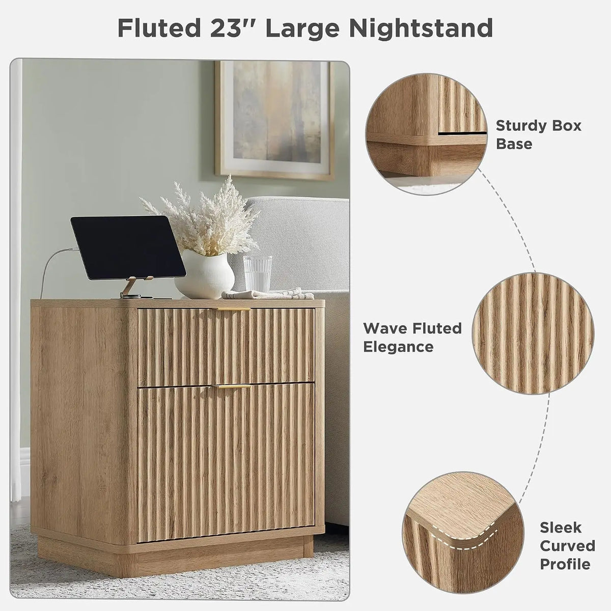 Nora Fluted Nightstand
