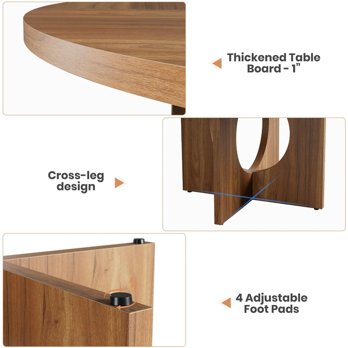Kara 47-Inch Farmhouse Dining Table