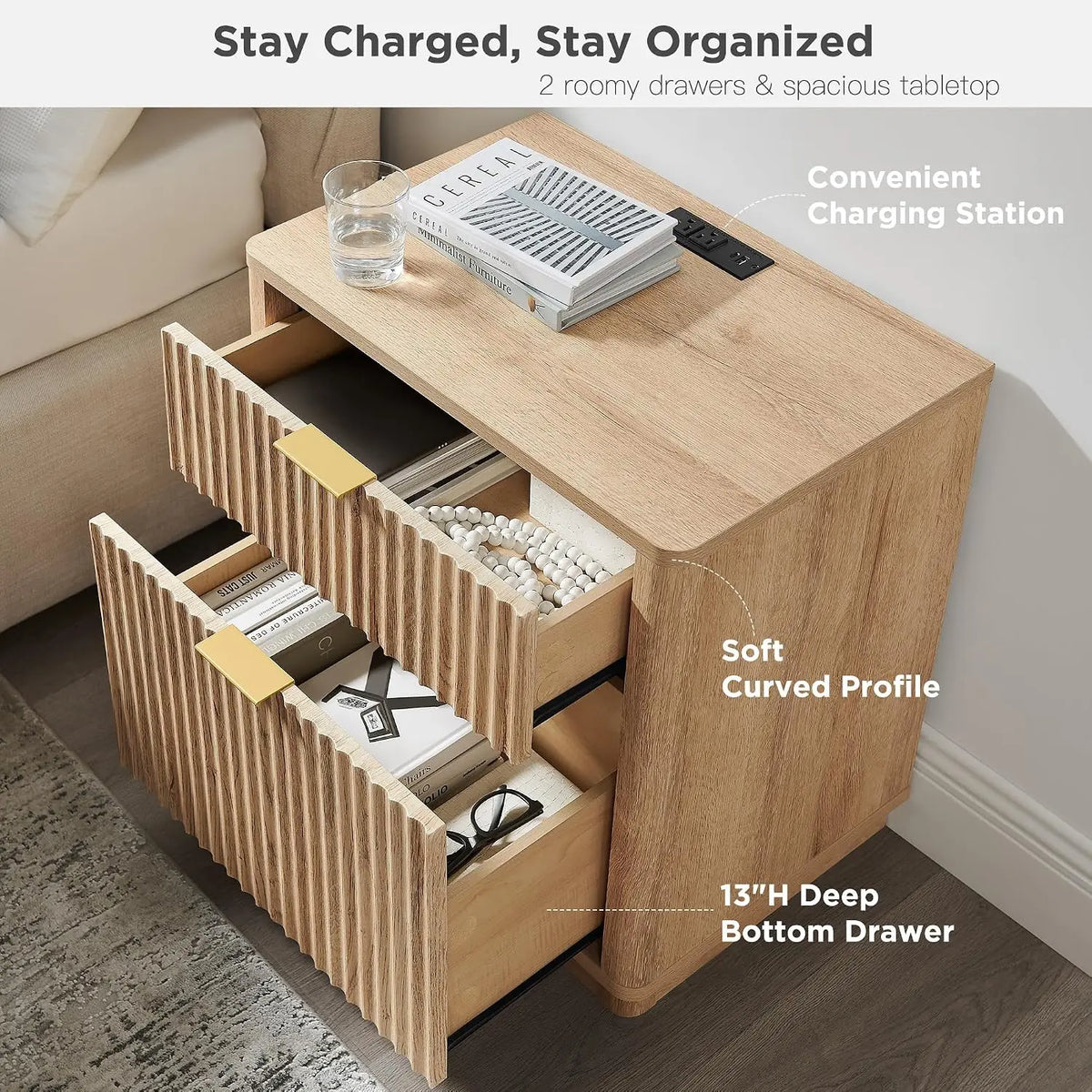 Nora Fluted Nightstand