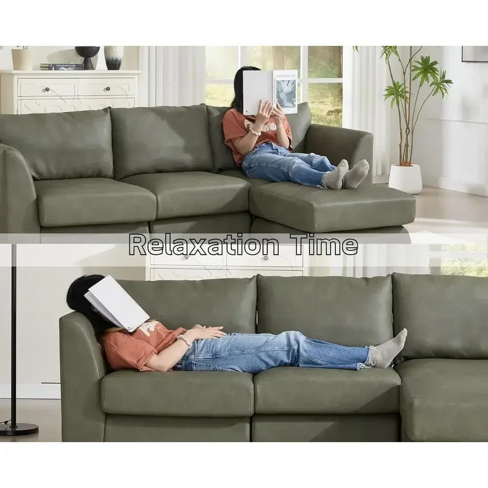 Mira Leather-Look Loveseat