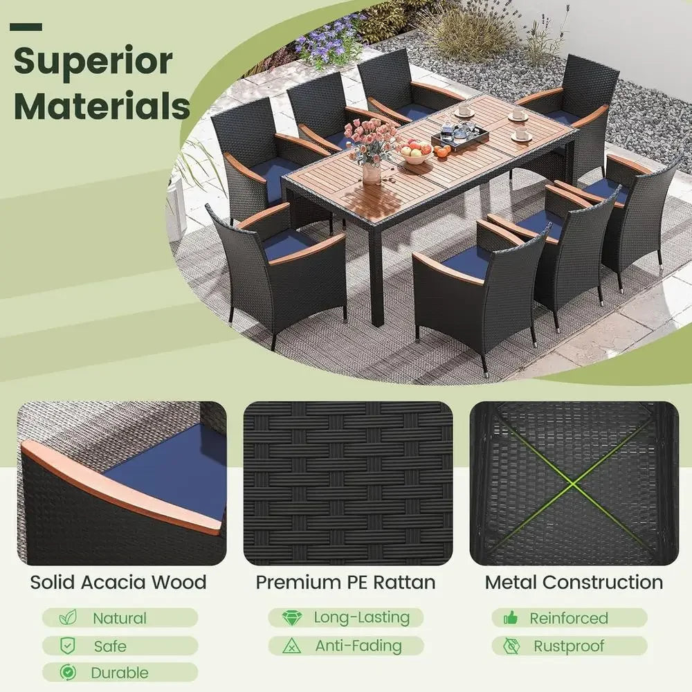 Portofino 9-Piece Outdoor Dining Set