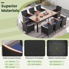 Portofino 9-Piece Outdoor Dining Set