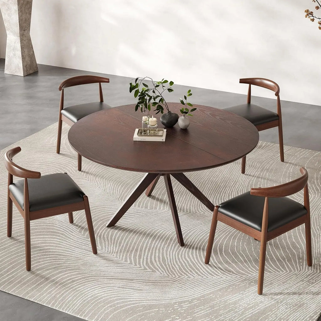 Faye Round Wood Dining Table