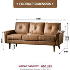 Quincy Leatherette Sofa