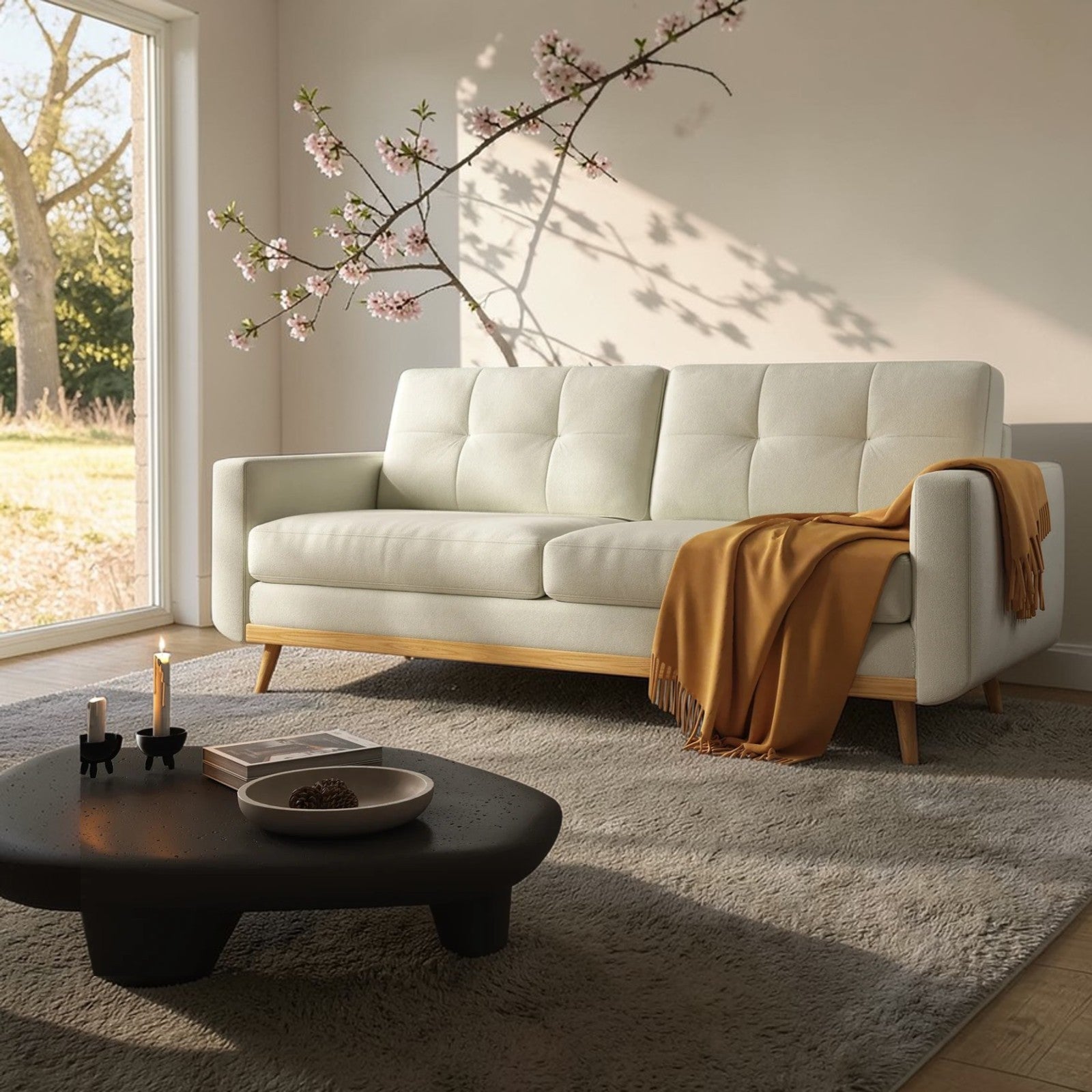 Elvoro Mid-Century Loveseat